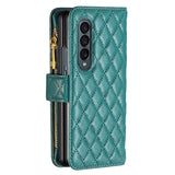 Wallet Zipper Flip Leather Case for Samsung Galaxy Z Fold 4 3
