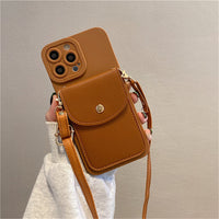 Wallet Leather Crossbody Lanyard Card Holder Case For iPhone 14 13 12 series