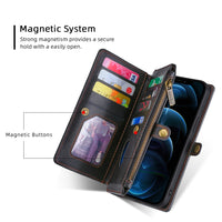 Wallet PU Portable Leather Case For iPhone 14 13 12 series