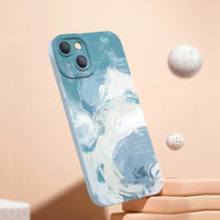 Watercolor Painting Rainbow Shockproof Soft Silicone Case For iPhone 15 14 13 12 series