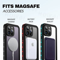 Waterproof MagSafe Full Body Protective Dustproof Magnetic Case For iPhone 14 13 series