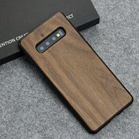Shockproof Funda Natural Wooden Phone Case for Samsung Galaxy S10 S10 Plus S10e