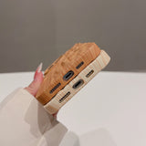 Wooden Grain Texture Solid Color Shockproof Soft Case For iPhone 14 13 12 series