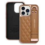 Wrist Strap Plating PU Leather Shockproof Case for iPhone 15 14 13 12 series