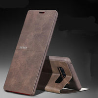 Ultra Thin Leather Case For Galaxy Note 9 S8 Plus S9 S9 Plus