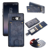 Flip Wallet Vertical Card Holder Leather Phone Case Retro Back Cover For Samsung Galaxy S8 S9 Plus Edge Note 8 9