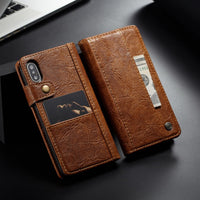 Luxury Business Genuine Leather Cases For iPhone X 8 7 Plus 6 6s Plus