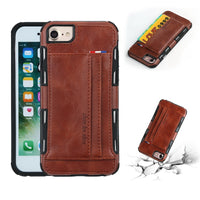 Leather Cases For iPhone X 8 7 6 Plus Multi Card Holders