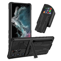 Armor Card Pocket Case For Samsung Galaxy S23 Ultra Plus