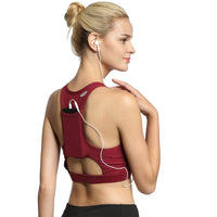 Running Gym Yoga Bra Back Pocket Women