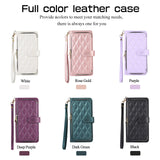 Zipper Lanyard Wallet Cards Crossbody Leather Case for IPhone 15 14 13 12 series