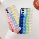 Push it Stress Relief Soft Silicone Case For iPhone 13 12 11 Series