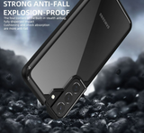 Silicone PC Hybrid Airbag Shockproof Armor Transparent Case for Samsung S22 Ultra Plus