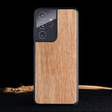 Soft TPU Bumper Wood Cover For Samsung S21 Ultra Plus