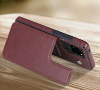 Luxury Retro Vintage Flip Wallet PU Leather Shockproof Case For Samsung Galaxy S20 Series