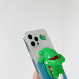 3D Cute Toy Bite Finger Phone Case For iPhone 12 11 Series