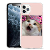 Super Cute Cats Printed Silicone Phone Case For iPhone 12 Series