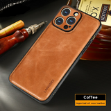 Premium Leather Shockproof Magnetic Wireless Charging Case for iPhone 14 13 12 series