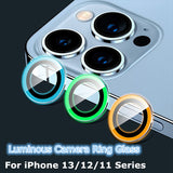 Luminous Camera Lens Protectors for iPhone 13 12 11 Pro Max Mini