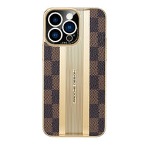 New Luxury Carbon Fiber Leather Camera Protection Case for iPhone 14 13 12 series
