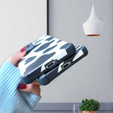 Cute Dairy Cow Zebra Stripe Printed Soft PU Leather Phone Case For Samsung S21 S20 Note 20 Series