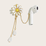 Sunflower Anti lost Rope Earrings Metal Plating for AirPod