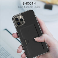 Luxury Credit Card Slot Pocket Leather Case For iPhone12 Series