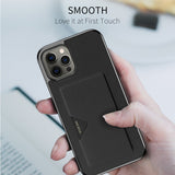 Luxury Credit Card Slot Pocket Leather Case For iPhone12 Series