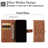 Leather Flip Bags Card Slots Magnetic Case for Samsung Galaxy S22 S21 S20 FE Plus Ultra