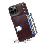 Handmade Oil Wax Genuine Leather Case for iPhone 13 12 Pro Max