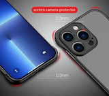 MagSafe Acrylic Full Camera Lens Protection Rimless Borderless Matte Case For iPhone 15 series