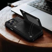 Card Slot Holder Leather Flip Magnetic Closure Case for iPhone 13 series