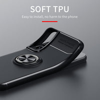 Soft Silicone Ring Stand Phone Case for Galaxy S21 S20 Series