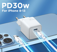 30W USB Portable Charger Support Type C PD Fast Charge For iPhone 13 12 Pro Max iPad