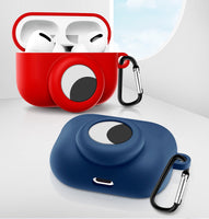 2 In1 Silicone Protective Case with Keychain For AirPods Pro & AirTag