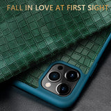 Luxury Fashion Business High Quality Shockproof Flip Visible Cover Leather Mobile Phone Case For iPhone 12 11 Series