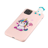 3D Kawaii Unicorn Panda Bear Silicon Shockproof Case for iPhone 11 Series