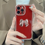 Fashion Bowknot Soft Shockproof Bumper Back Case For iPhone 13 12 11 Max Pro Mini