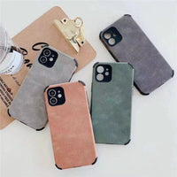 Simple Suede Cloth Phone Cases For iphone 12 11 Series