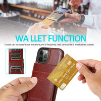 Business Leather Case with Card Slots for iPhone 14 series