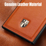 Luxury Ultra thin Genuine Leather Case For Samsung Galaxy S22 Series