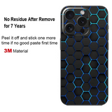 Futuristic Honeycomb Decal Skin 3M Wrap Dazzling Sticker Protector for iPhone 15 14 13 12 series