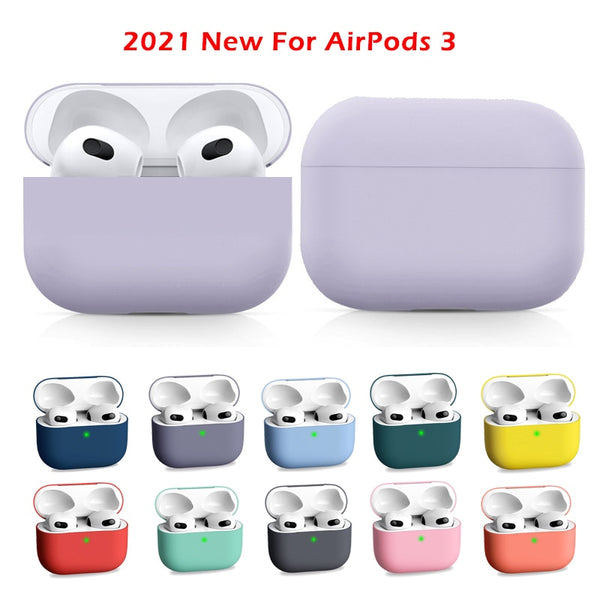 Original Liquid Silicone Earphone Protective Case For Apple Airpods 3