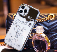 Shockproof Glitter Rhinestone Diamond Metal Bumper Case For iPhone 14 13 12 series