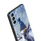 Cute Snowman Merry Christmas Silicone Case for Samsung Galaxy S21 S20 Series