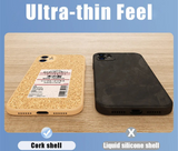 Environmental Wood Compress Sawdust Soft Breathable Cork Cooling Case For iPhone 15 14 13 12 series