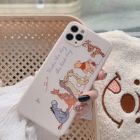 Hot Cartoon Animal White TPU Case For iPhone 12 11 Pro Max