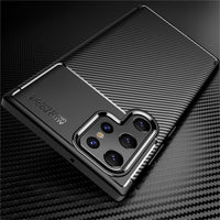 Shockproof Carbon Fiber Texture Case For Galaxy S22 S21 S20 Note 20 series