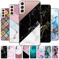 Marble Soft Silicone Phone Case For Samsung S21 Series