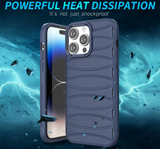 Heat Dissipation Air Vent Shockproof Breathable Matte Soft Silicone Case For iPhone 14 13 series